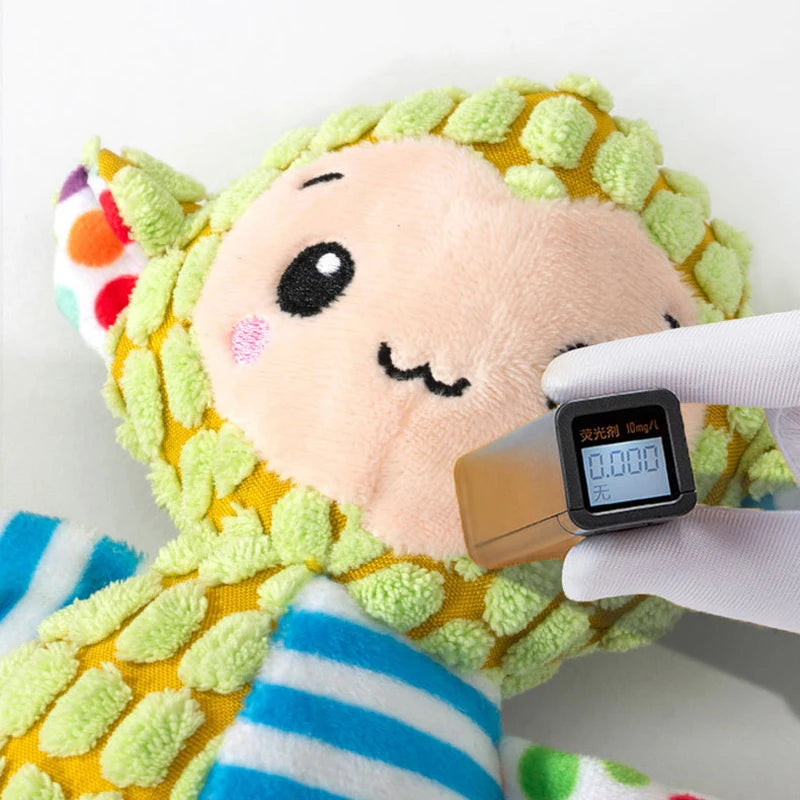 Plush Squeaky Dog & Cat Chew Toy — Bite-Resistant Interactive Puzzle for Teeth Cleaning