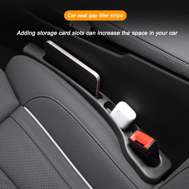 Car Seat Gap Filler Plug — Leak-Proof Side Seam Wallet & Phone Holder, Fits Most Cars (0.79–1.58 in / 2–4 cm)