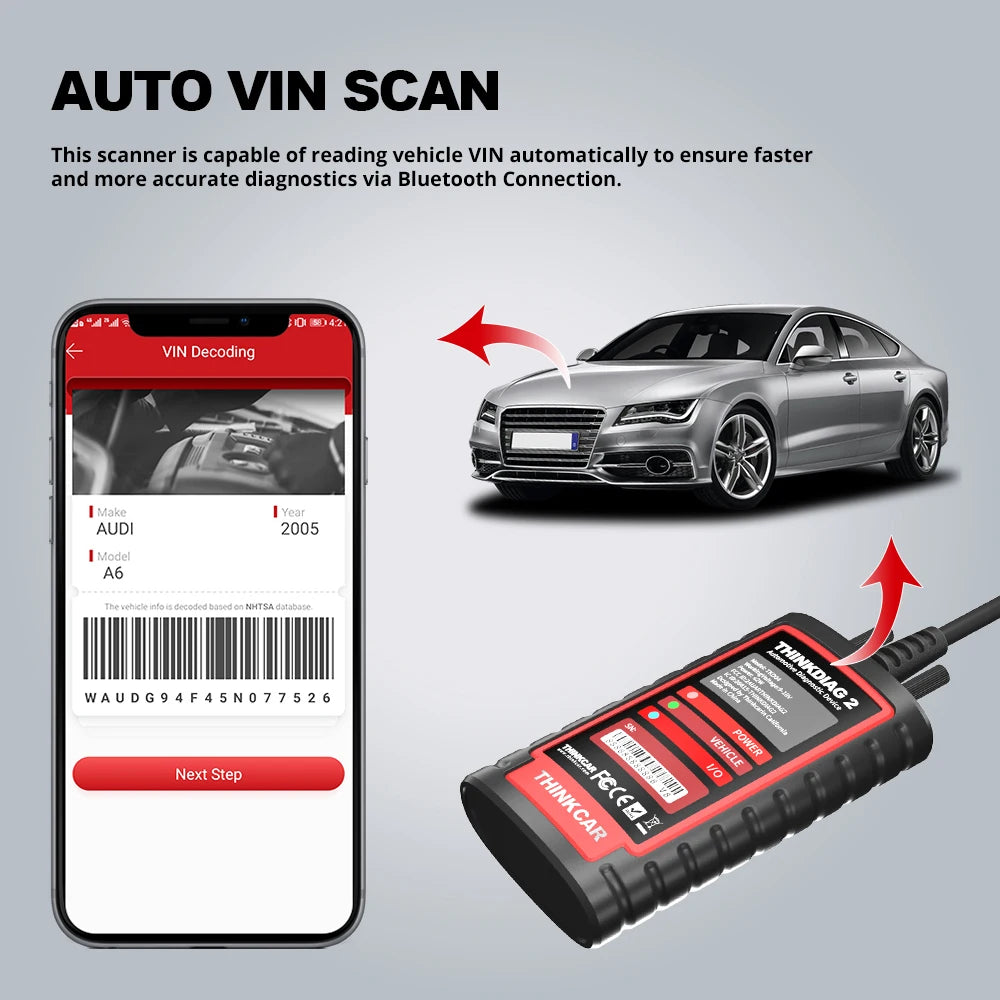OBD2 Scanner with CAN-FD Support, ECU Coding & Bi-Directional Test — 16 Reset Functions, Bluetooth iOS/Android, Full-System Diagnostics
