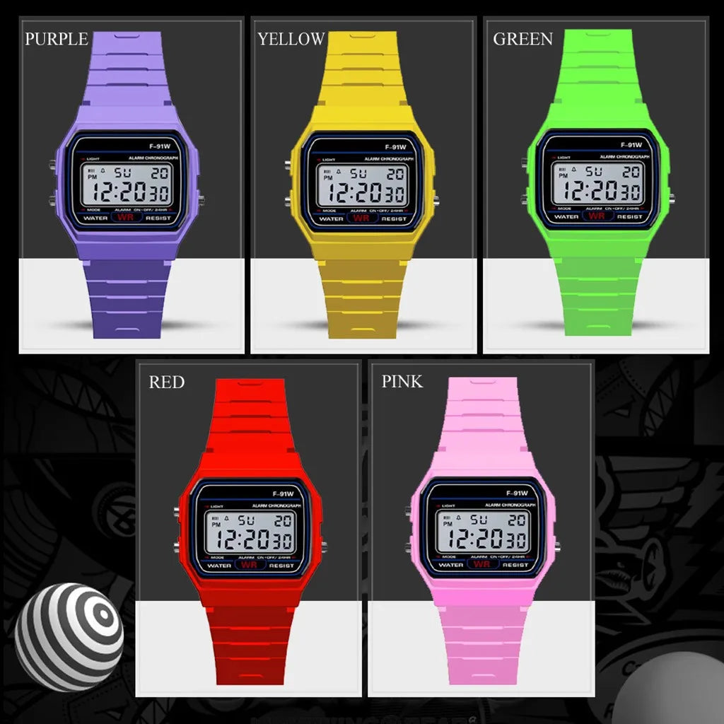 Waterproof LED Digital Military Sport Watch – Analog-Digital Unisex Kids & Women Alarm Wristwatch