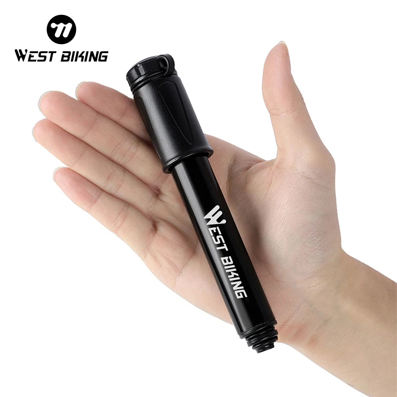 Mini Bike Pump 100 PSI – Portable Aluminum Hand Pump for Presta & Schrader Valves, MTB & Road Tire Inflator