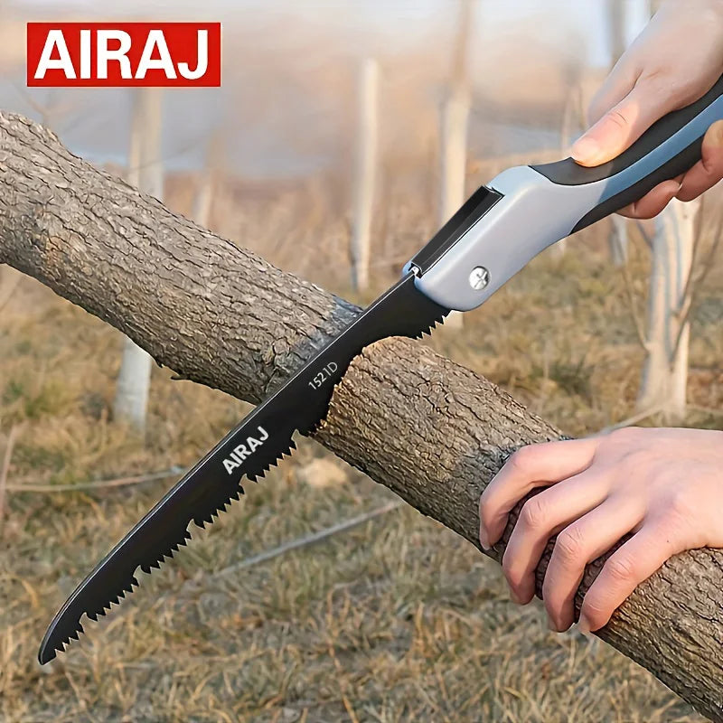 Folding Woodworking Hacksaw – Multifunction Pruning & Camping Saw, 7.1/8.3/9.4 in (18/21/24 cm)