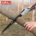 Folding Woodworking Hacksaw – Multifunction Pruning & Camping Saw, 7.1/8.3/9.4 in (18/21/24 cm)