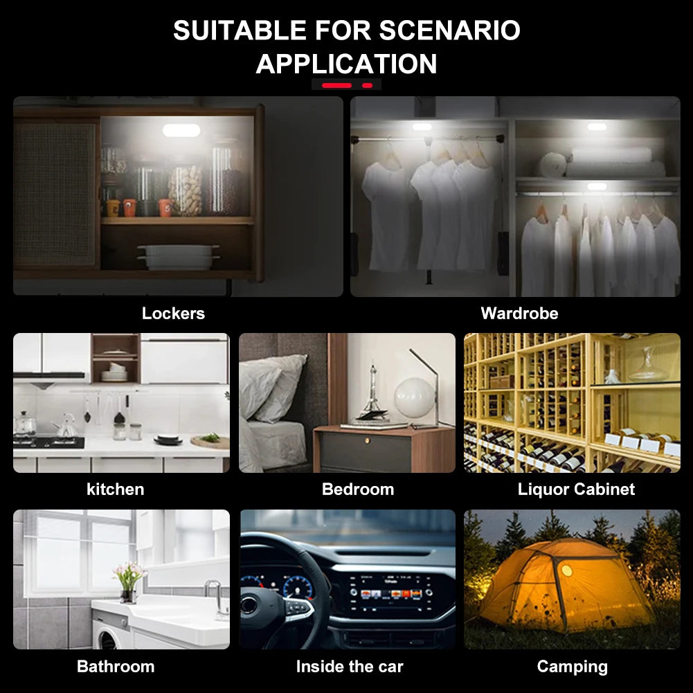 Rechargeable USB LED Car Reading Light — Magnetic Wireless Dome Lamp, Color-Changing Interior Light for Car & RV