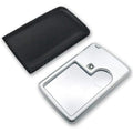 3x/6x LED Pocket Magnifier Loupe – Mini Pocket Magnifying Glass with Leather Sheath for Jewelry, Reading & Kids