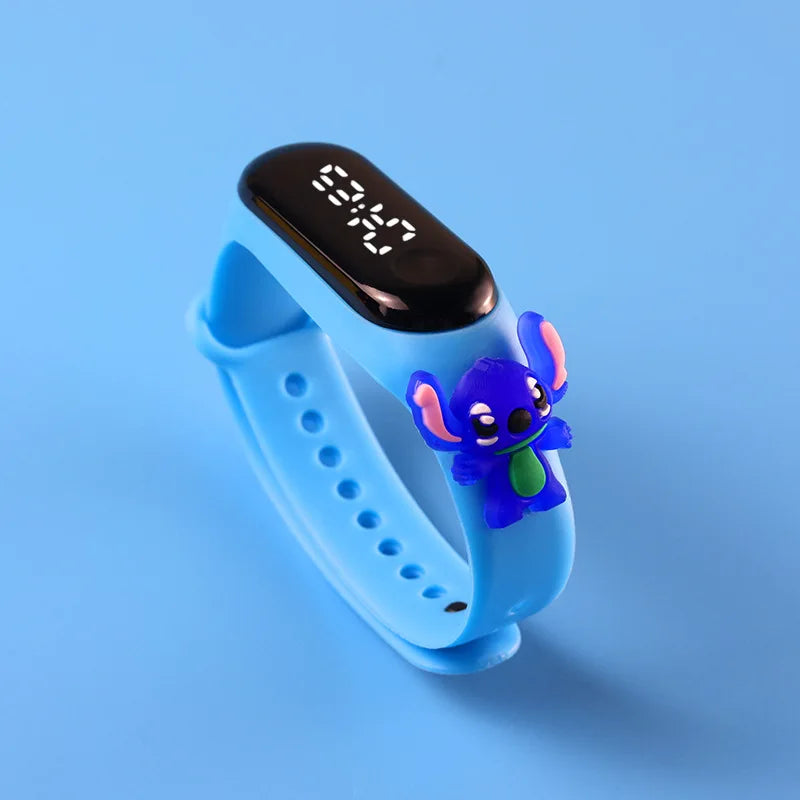 Kids Touch LED Waterproof Digital Watch for Girls – Silicone Sports Bracelet, Shock Resistant, Backlight