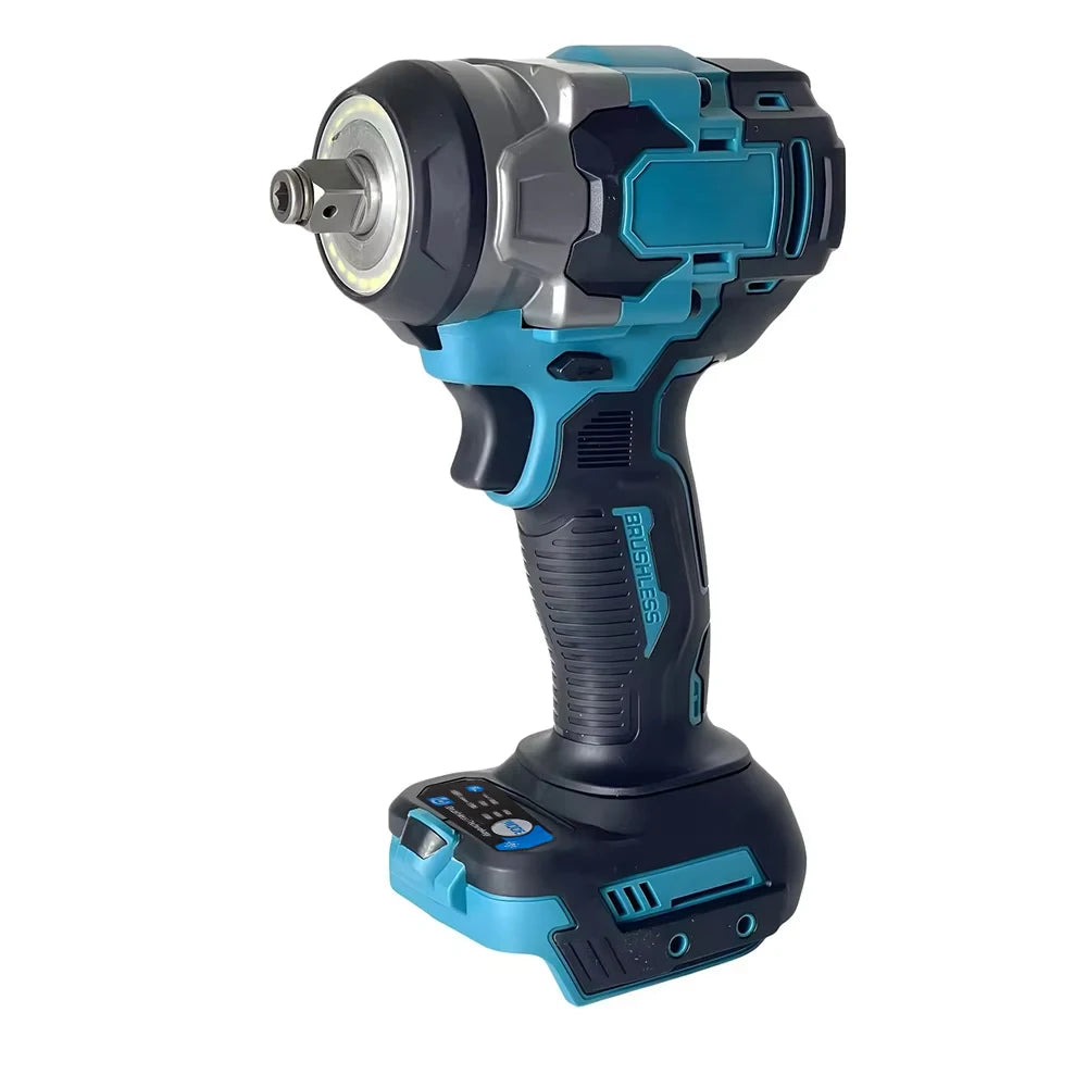 Brushless Cordless Impact Wrench 1/2-inch (12.7 mm) Drive — 1200 N·m Torque, 6800 RPM, Compatible with 18V/20V Batteries