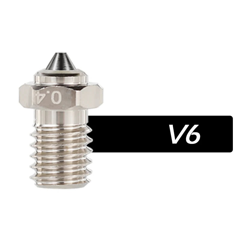 DLC Hardened Steel Tip Copper Bimetal Nozzle – Wear-Resistant High-Conductivity 3D Printer Nozzle for V6 Volcano MK8 Neptune4 K1 Hotends
