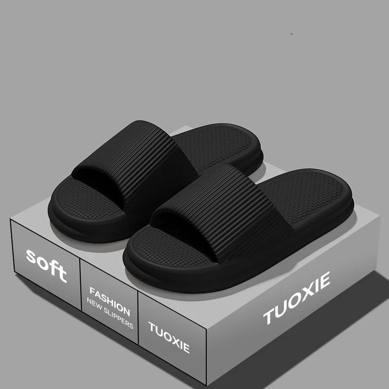 EVA Slide Sandals for Women & Men - Lightweight Non-Slip Home, Beach & Bathroom Slippers