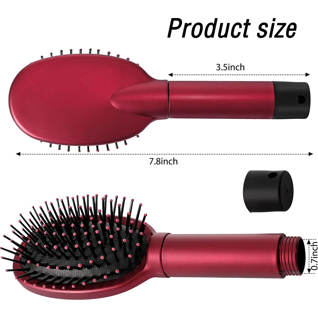 Hidden Stash Hair Brush Safe - Discreet Diversion Hair Comb with Secret Compartment for Cash, Jewelry & USB