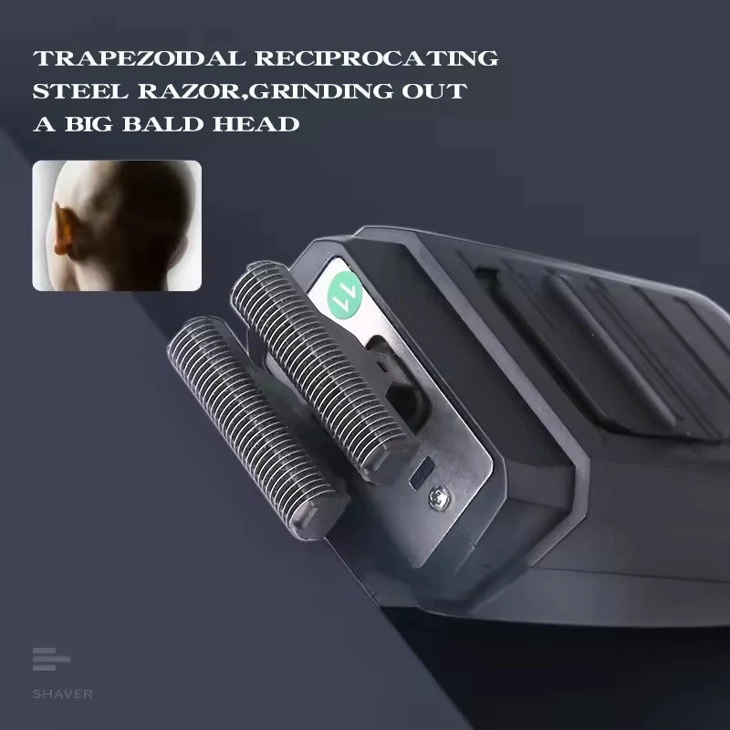USB Rechargeable Cordless Hair Clipper & Shaver Kit - Men's Beard Trimmer Travel Barber Set