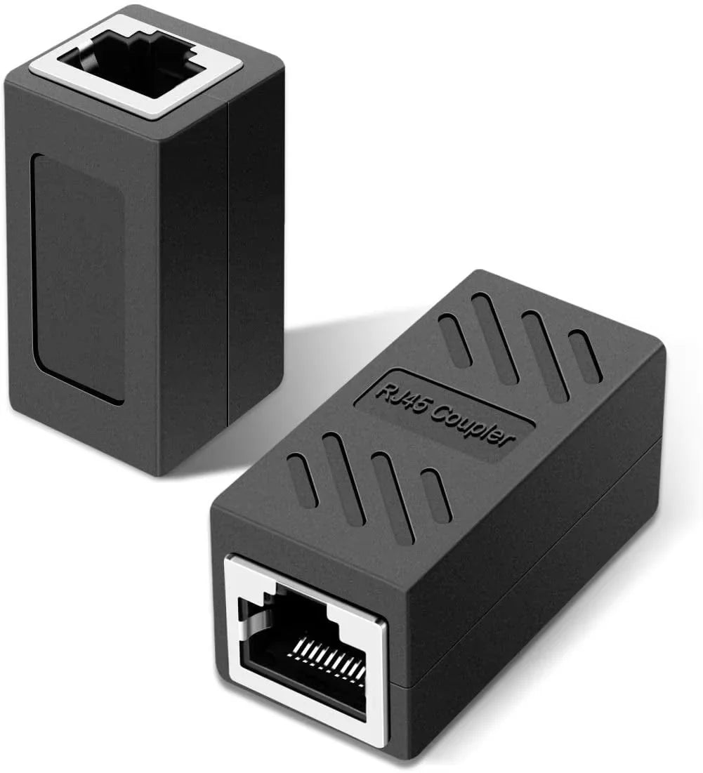 RJ45 Female-to-Female Coupler Cat5/Cat6 Ethernet Gigabit Inline Adapter Network Extender