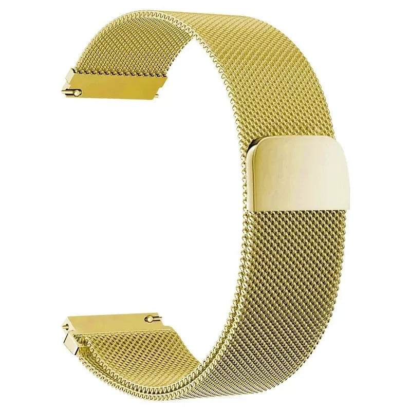 Stainless Steel Magnetic Milanese Loop Watch Band – 18/20/22mm Replacement for Smartwatches