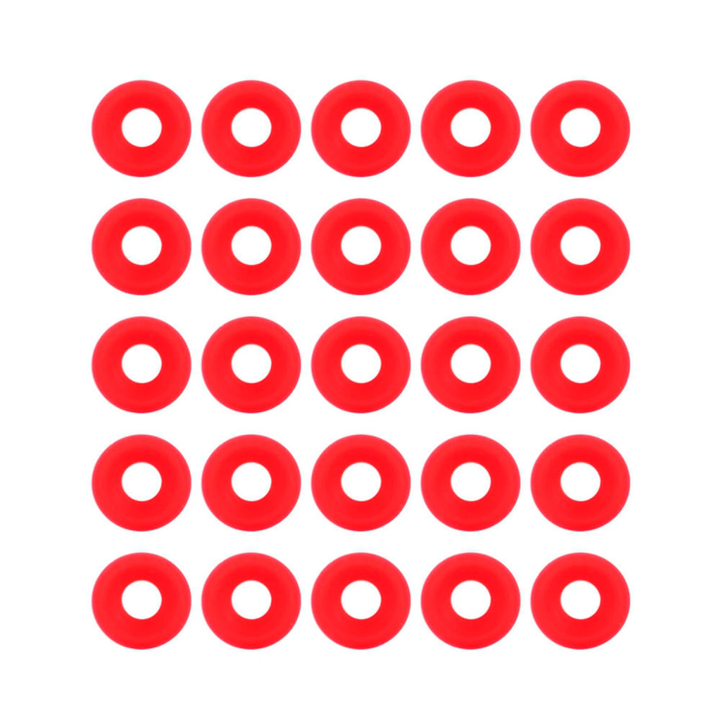 25-Pack Red Silicone Gaskets for Swing Flip-Top Bottles - Replacement Beer Bottle Seals