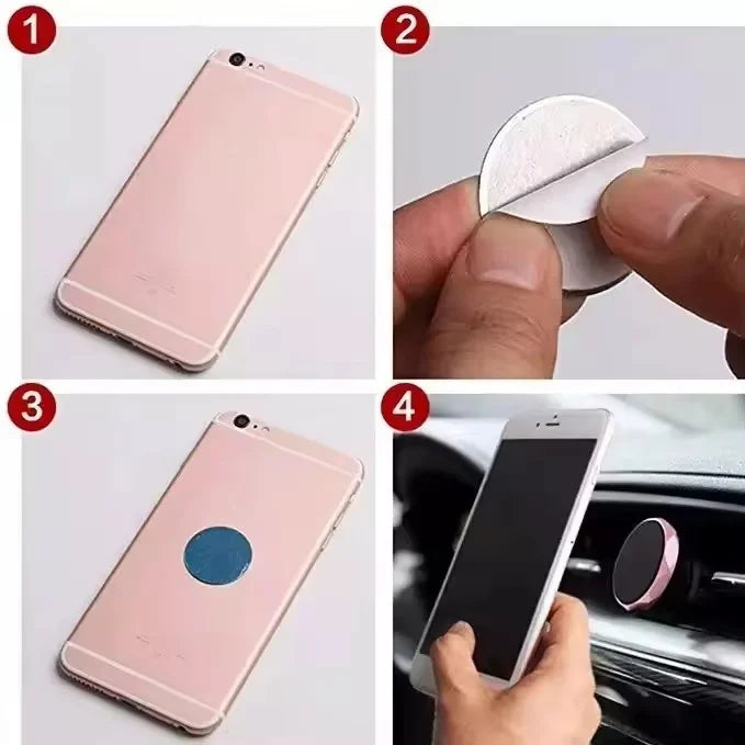 Magnetic Metal Plate for Car Phone Holder - Universal Iron Sticker Mount (Pack of 1/2/5/10/15/20)