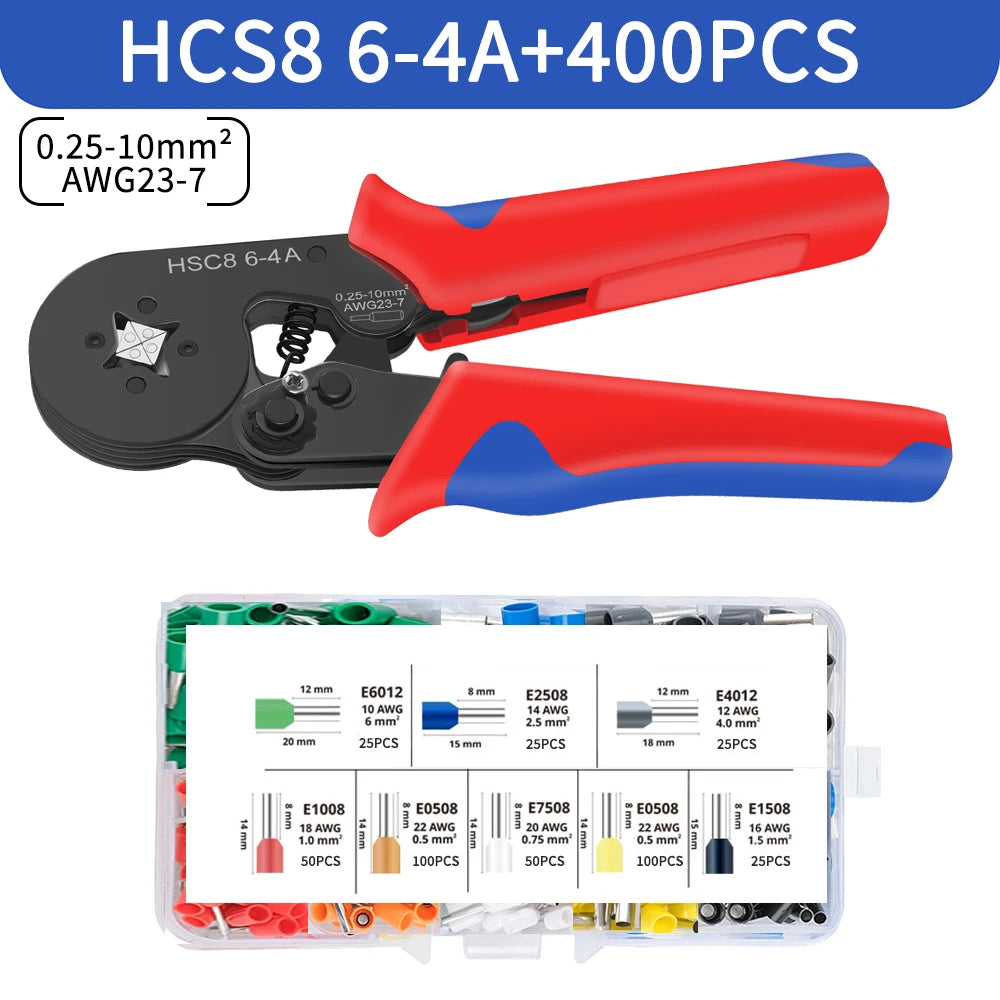 Ferrule Crimping Pliers – Mini Wire End Crimper for Tube Terminals, Carbon Steel Electrical Repair Tool