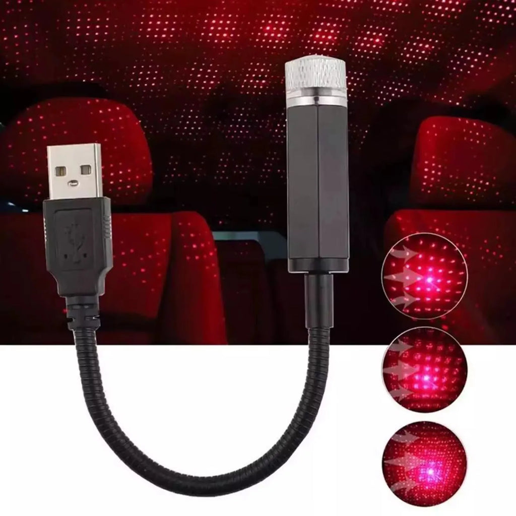 USB Powered LED Laser Starry Sky Projector Lamp for Car & Room Ceiling 5V