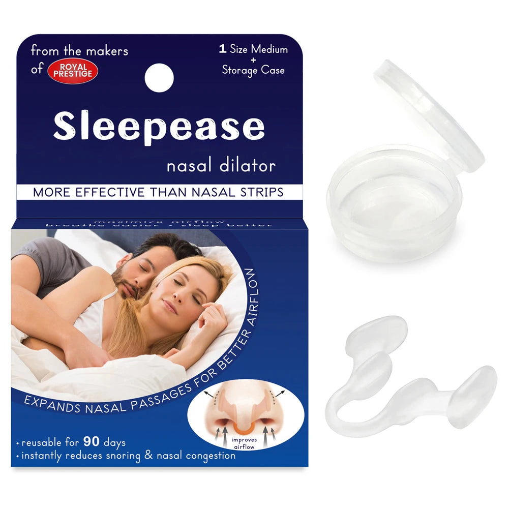 Silicone Nasal Dilator Nose Clip Anti-Snoring Breathing Aid for Sleep & Rhinitis - 1pc