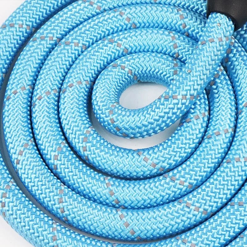 Reflective Padded Handle Dog Leash - Heavy-Duty Double Rope, 1.5 m (4.9 ft) for Small to Large Dogs