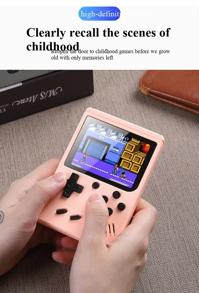Retro Handheld Gaming Console — 400 Built-in Classic Games, 2.4-inch (6.1 cm) LCD, Rechargeable Portable Player