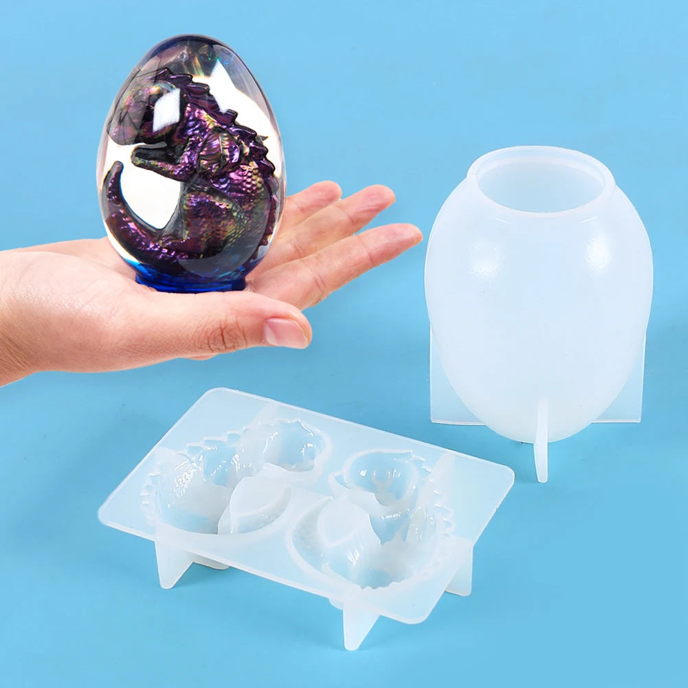 3D Dragon Egg Silicone Mold for Resin, Candle, Soap & DIY Crafts