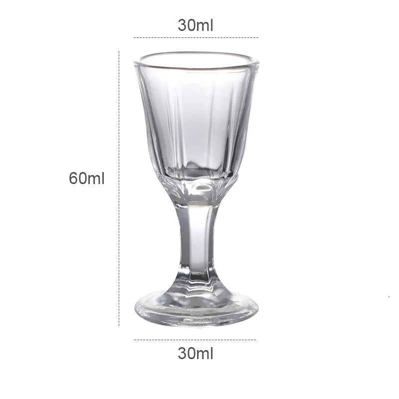 6-Pack 10ml (0.34 fl oz) Clear Shot Glasses - Mini Glass Shooter Cups for Party & Home Bar