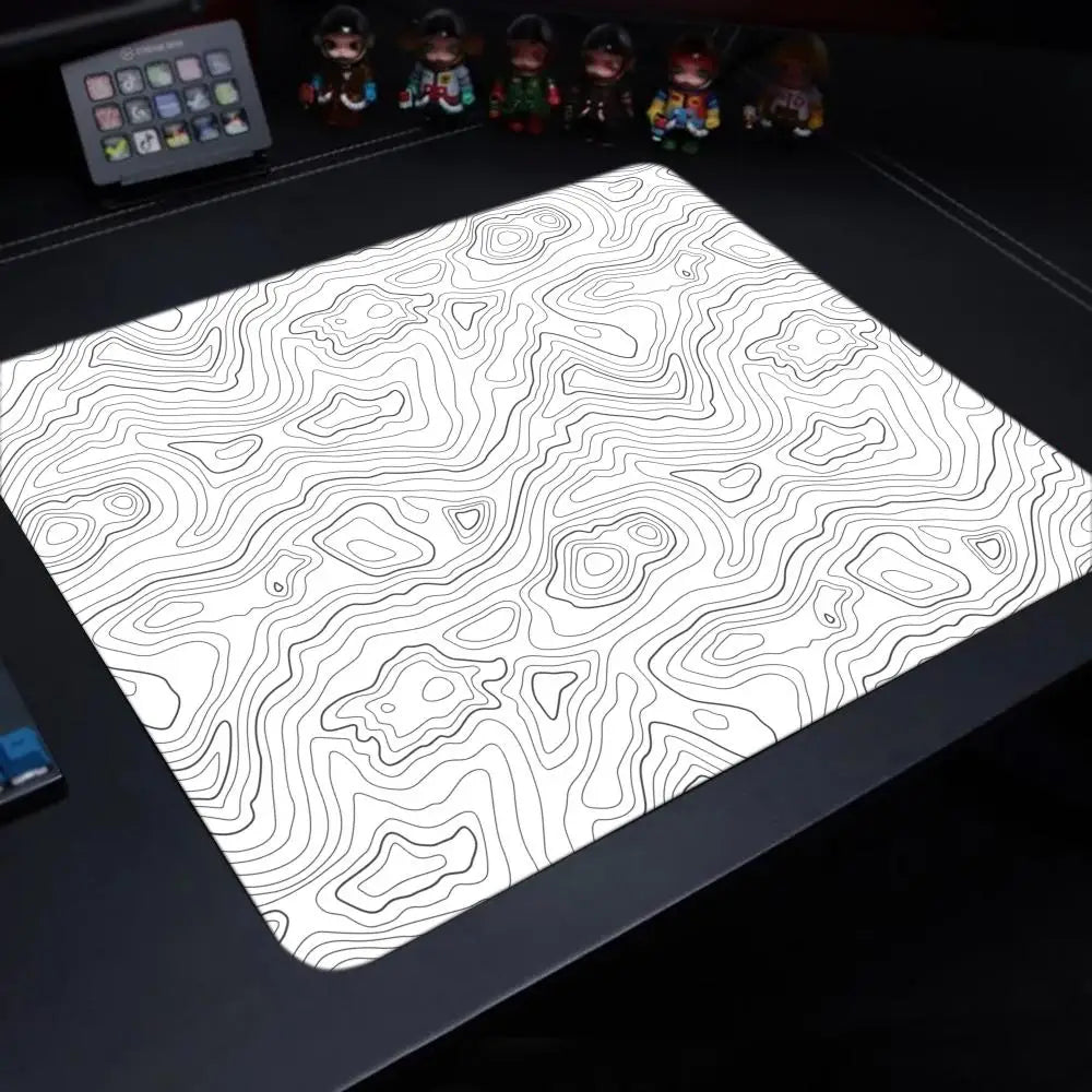 Fluid Mouse Pad – Anti-Slip Rubber Gaming & Office Desk Pad, Multiple Sizes (Small to XL), Smooth Cloth Surface