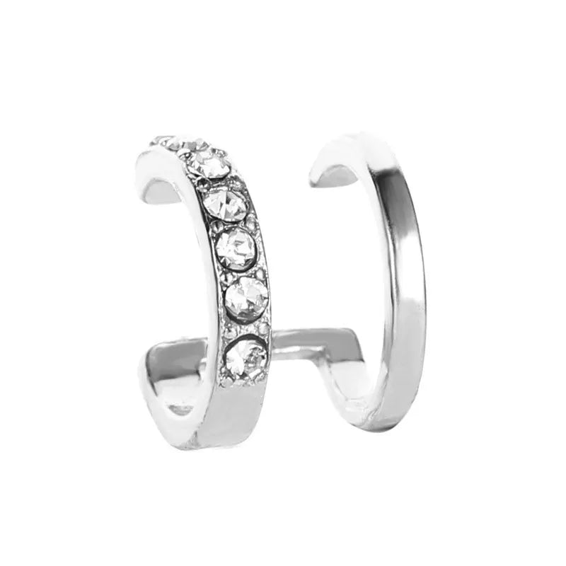 Gold Leaf Ear Cuff Clip-On Earrings for Women — No-Piercing Cartilage Climbers