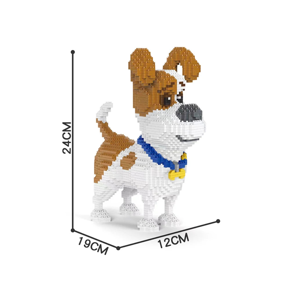 Corgi Micro Mini Building Blocks Kit — DIY Cute Corgi Dog Brick Model, ABS Display Gift
