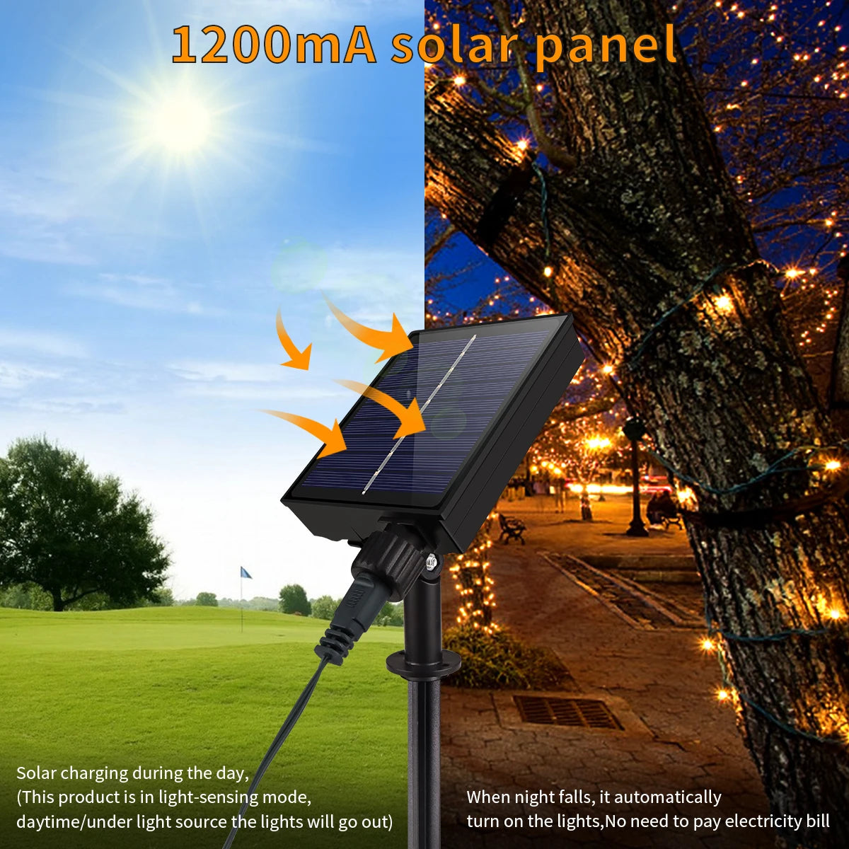 Solar LED String Lights 10/20/30/50/100m (33/66/98/164/328 ft) Outdoor Garden Patio Christmas Waterproof Solar Powered