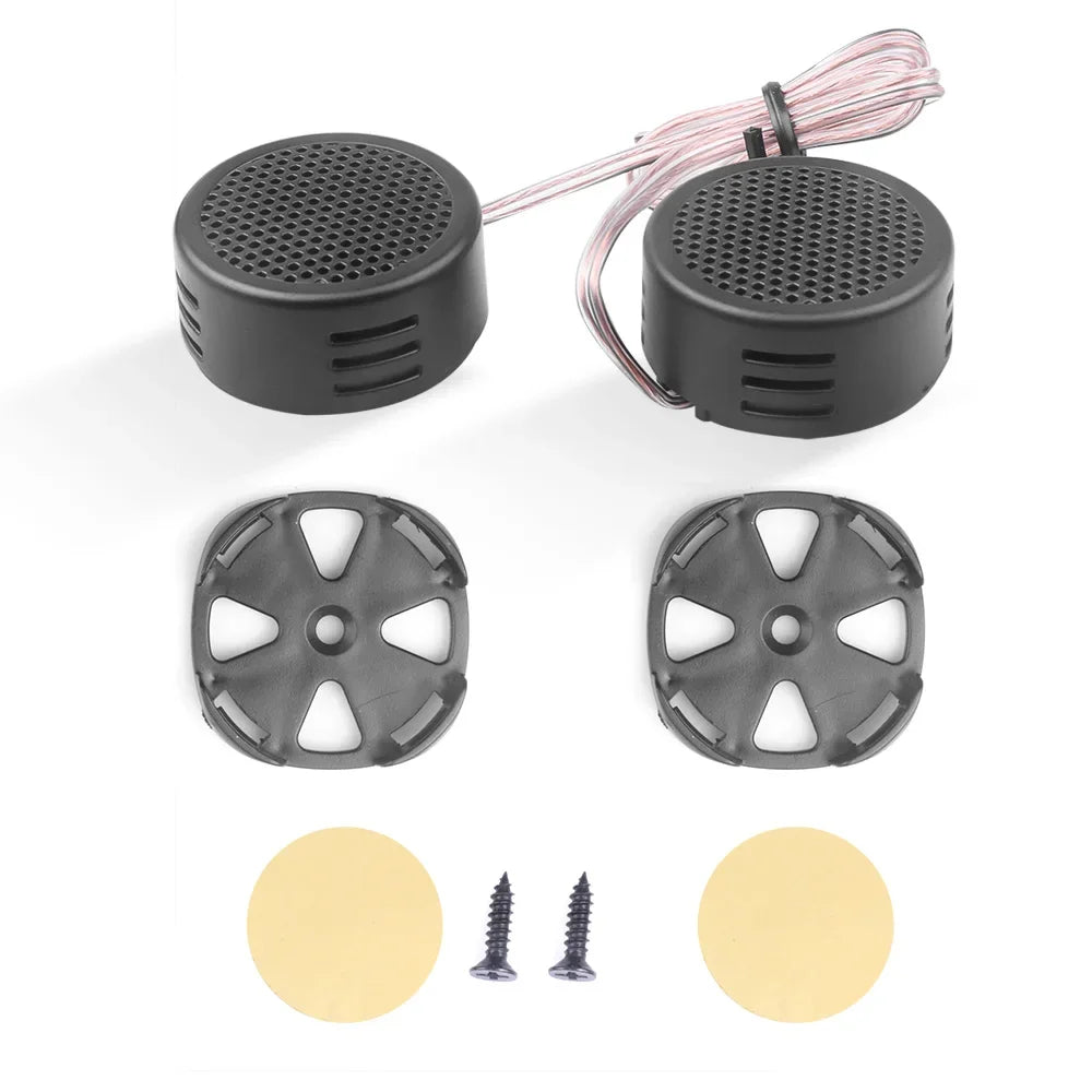 2-Pack 500W Car Tweeter Speakers High-Efficiency Dome Tweeters for Car Audio Systems