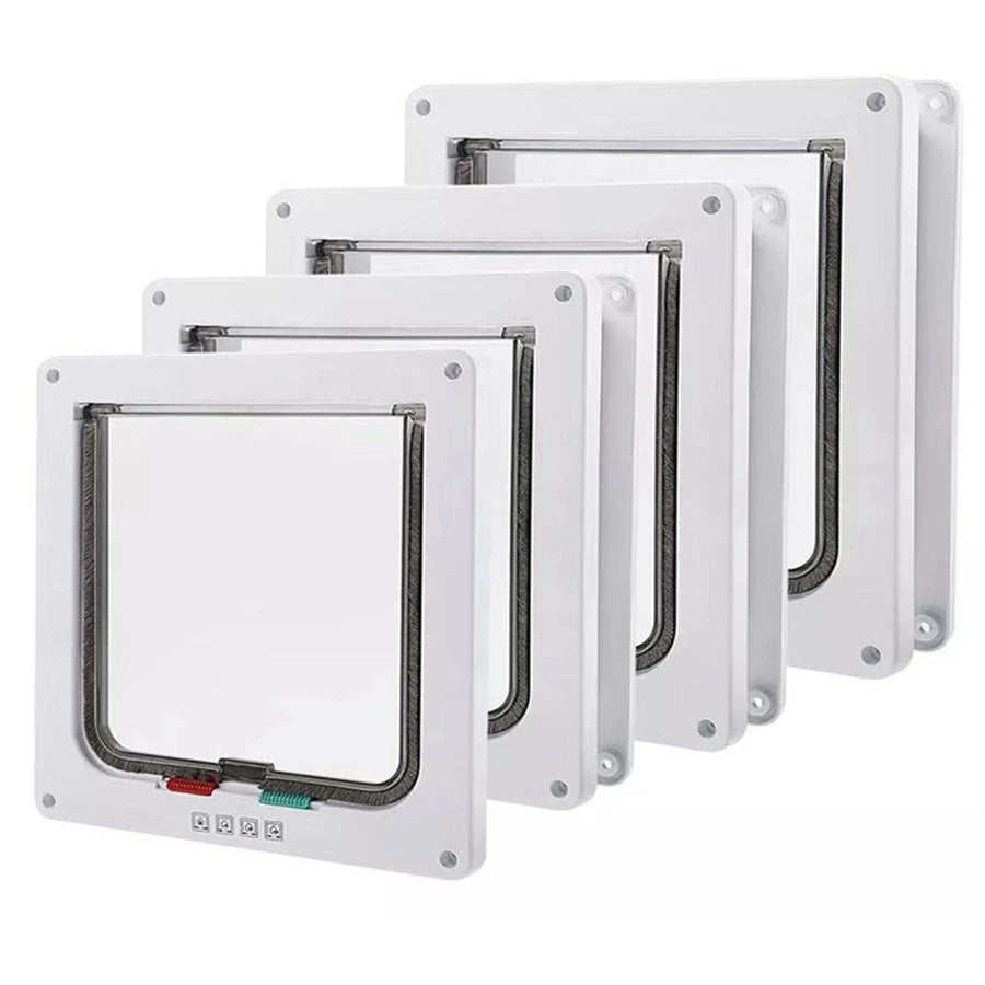 1-Pack Pet Door for Glass & Acrylic Panels — Two-Way Cat & Small Dog Flap