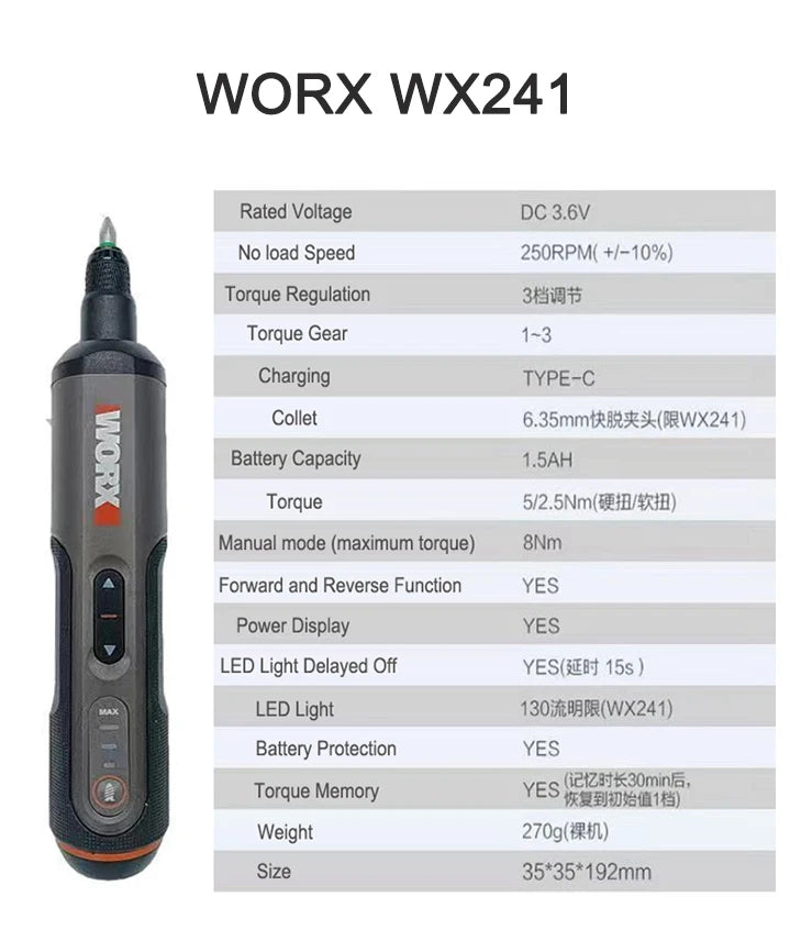 4V Mini Cordless Precision Screwdriver Set, USB Rechargeable — 30-Bit Kit with Quick-Release & LED Options