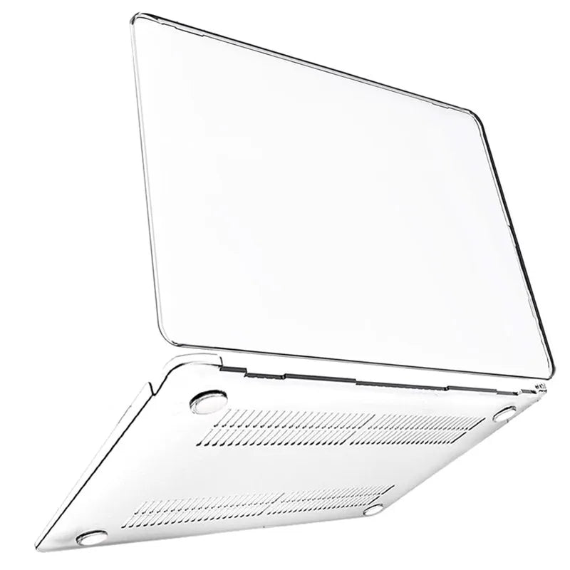 Clear Hard Shell Laptop Case for MacBook Air & Pro — Transparent Cover for 13/14/15/16-inch (33/36/38/41 cm)