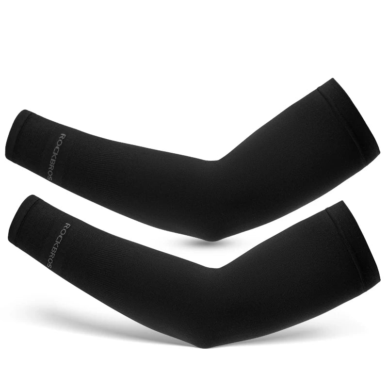 Ice Silk Cycling Arm Sleeves - Breathable UV Sun Protection for MTB and Road Bike