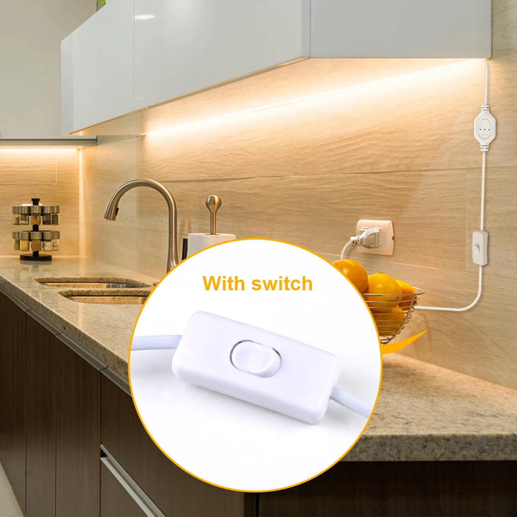 COB LED Strip Light 320 LEDs/m Super Bright RA90 IP67 Waterproof Flexible Tape Light 220V/110V with EU & US Plug, 1–35 m (3.3–115 ft)
