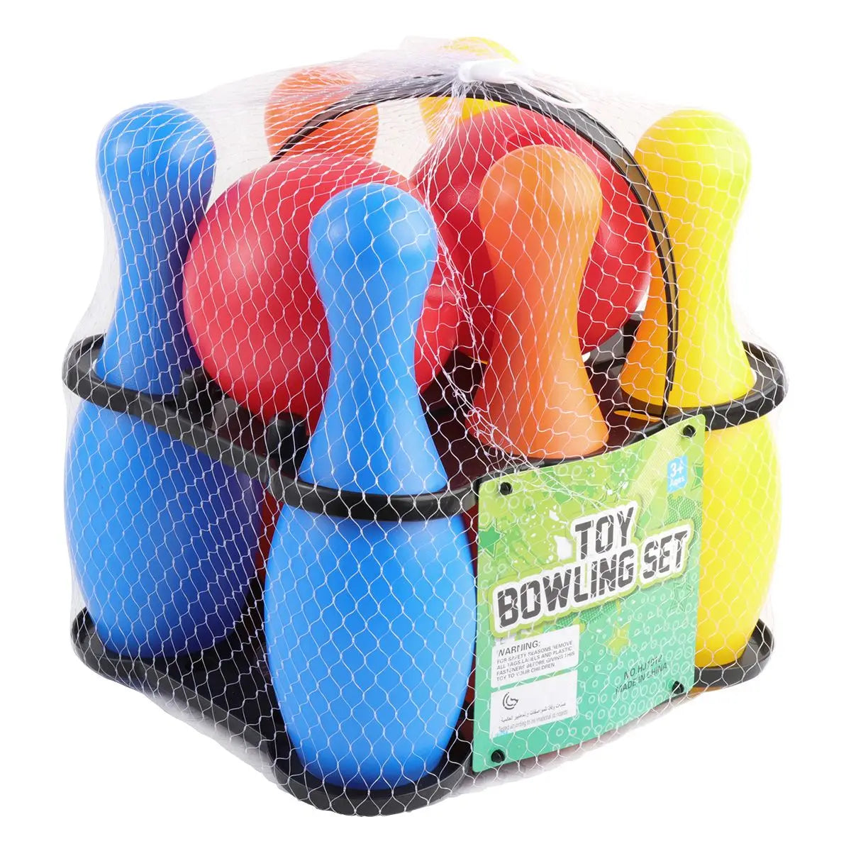 Kids Bowling Set – 8-Piece Plastic Bowling Toys with 2 Balls & 6 Pins, Lightweight Indoor/Outdoor Family Game