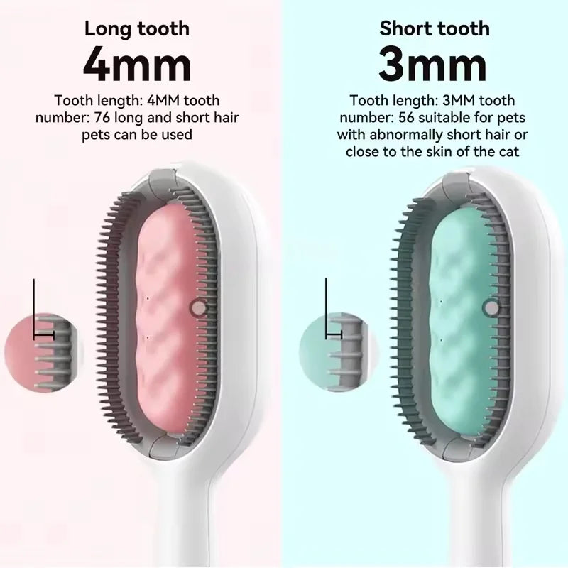 Reusable Double-Sided Pet Hair Remover Brush for Cats & Dogs – Anti-Static Soft Grooming Tool for Furniture, Carpet & Clothing