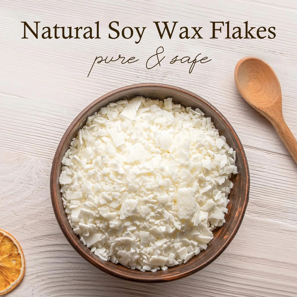 Natural Soy Wax Flakes for Candle Making — Additive-Free DIY Candle Supplies, 100g/200g/453g/1000g (3.5oz/7.1oz/16oz/35.3oz)