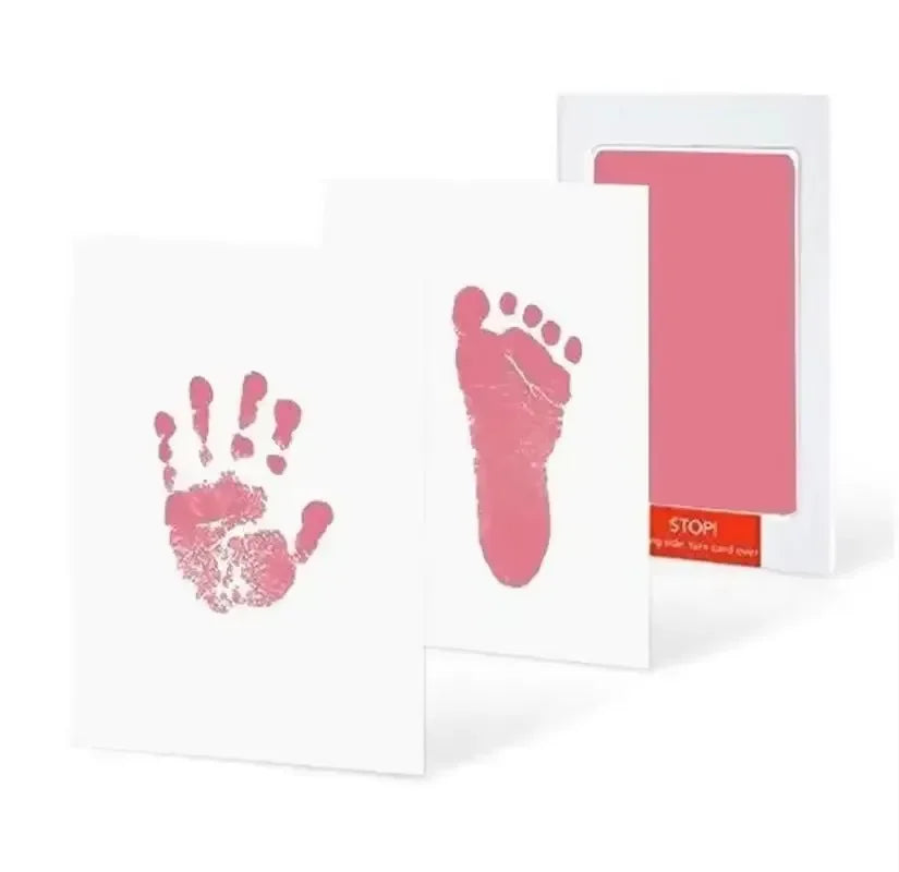 Baby Handprint & Footprint Ink Pad Kit — No-Touch Non-Toxic Inkless Stamp for Newborns, Pets & Keepsakes
