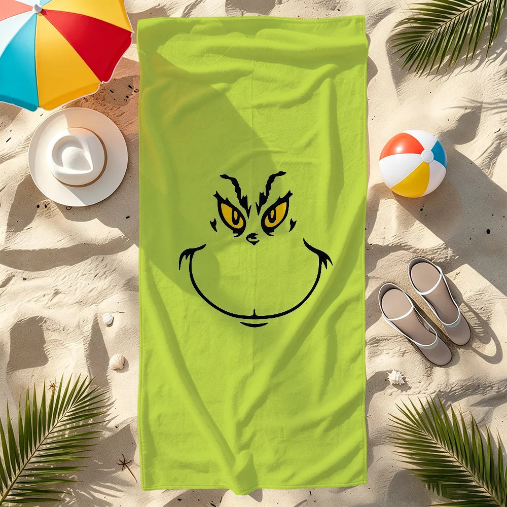Anime Microfiber Beach Towel - Quick-Drying Soft Towel for Travel, Fitness, Sauna & Camping (Multiple Sizes)