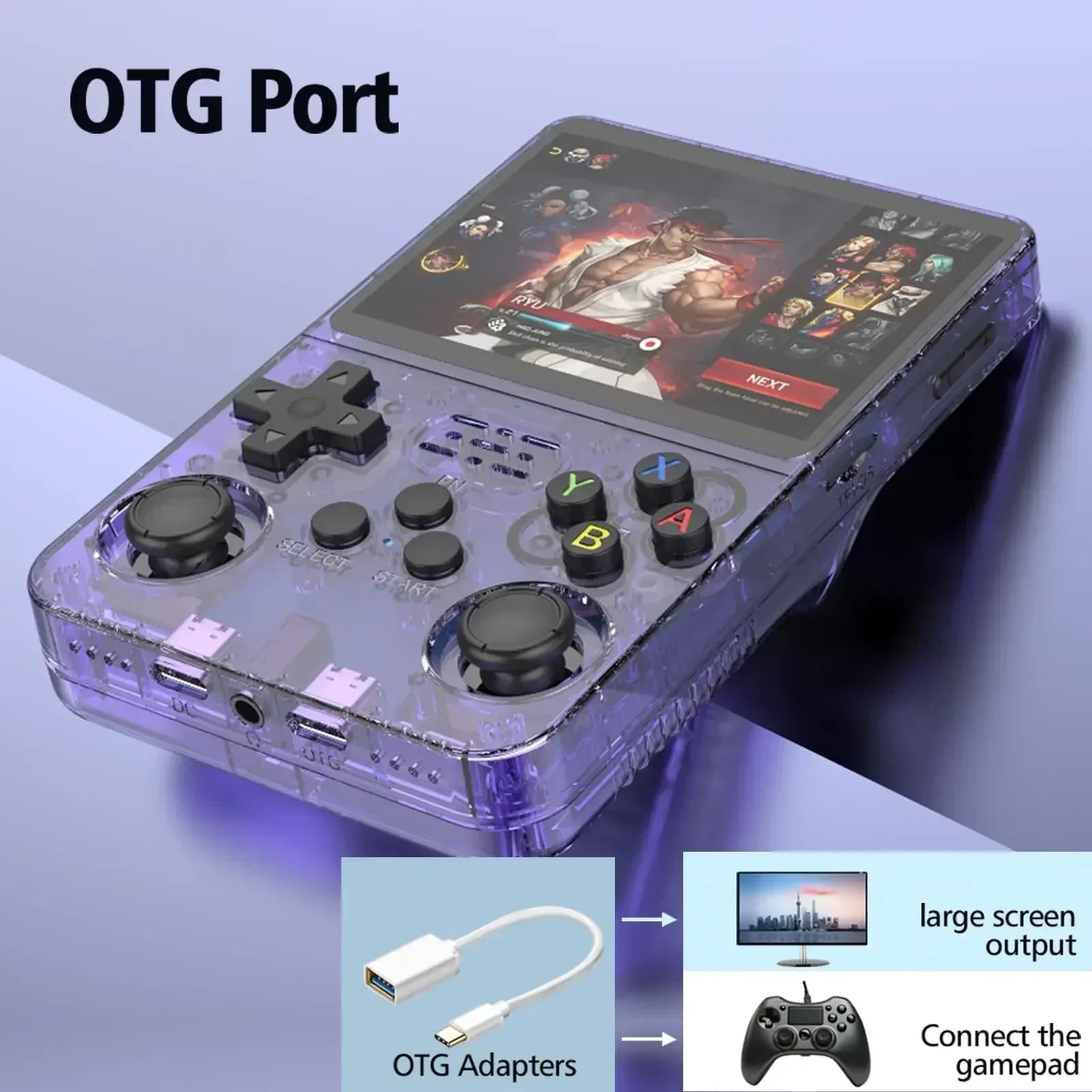 Retro Handheld Game Console 3.5-Inch IPS 640x480, 15,000+ Classic Games, 3200mAh Battery, Bluetooth Portable Pocket Player