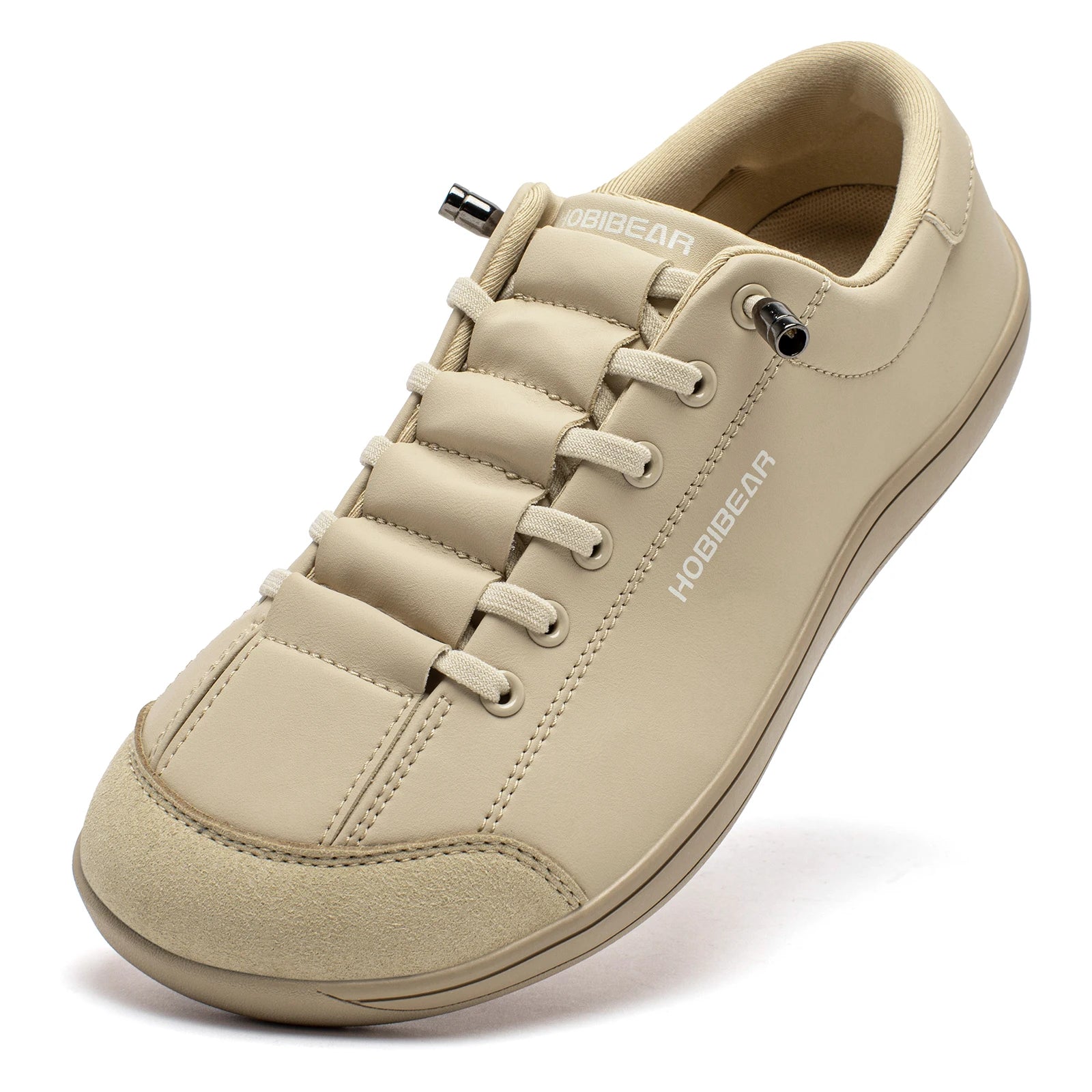 Unisex Barefoot Wide-Toe Minimalist Sneakers — Artificial Leather Adjustable Slip-On Walking Shoes