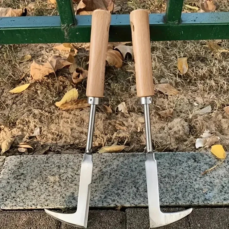 L-Shaped Handheld Garden Weeder Puller – Manual Crack Weed Extractor for Bonsai & Plants