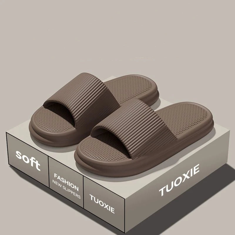 EVA Slide Sandals for Women & Men - Lightweight Non-Slip Home, Beach & Bathroom Slippers