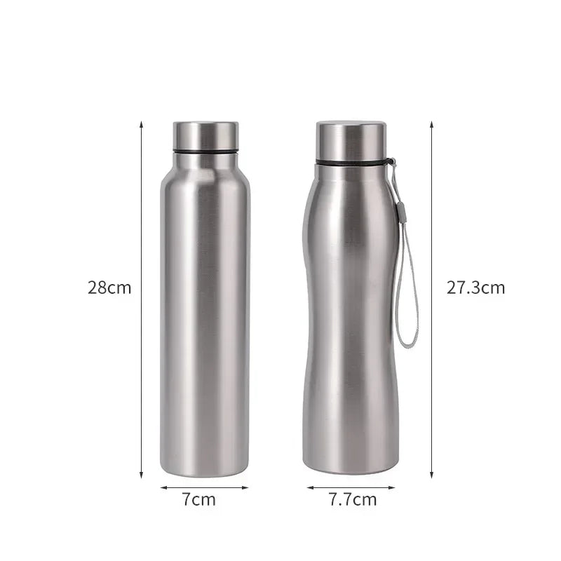 1L (1000 ml / 33.8 fl oz) Stainless Steel Sport Water Bottle - Insulated Vacuum Flask for Gym, Camping & Travel