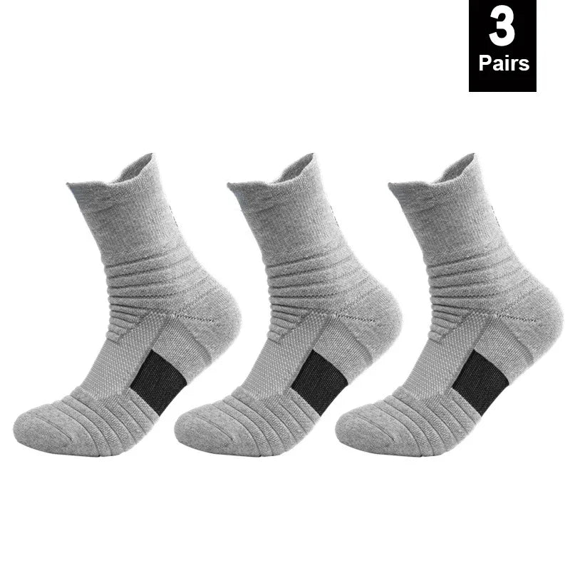 Anti-Slip Cotton Sports Socks for Men & Women – Breathable, Odor-Resistant Soccer & Basketball Low Tube Socks, Fits EU 39–45