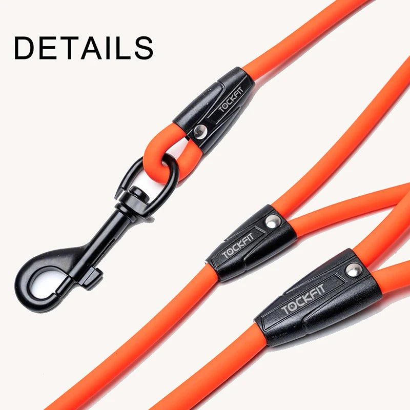 Waterproof PVC Dog Leash — Long Training Recall Lead 5ft/1.5m, 10ft/3m, 20ft/6m, 30ft/9m — Durable Tangle-Free Leash for Beach, Yard & Camping