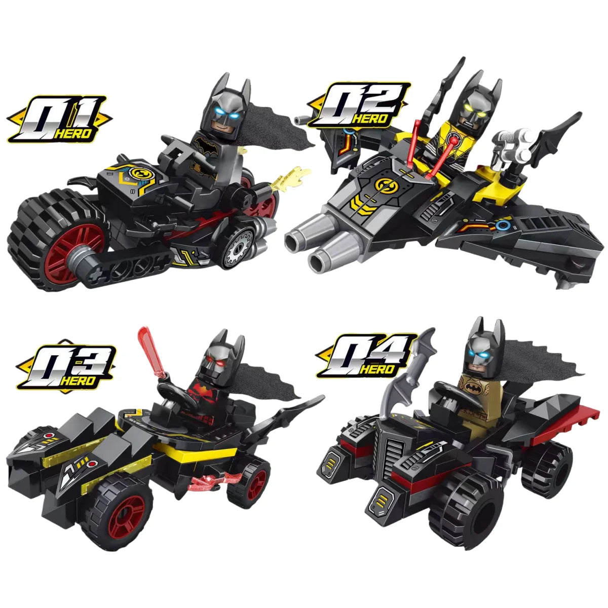 Blind Box Mini Building Block Figures – Mystery Superhero & Villain Collectible Toy Gift