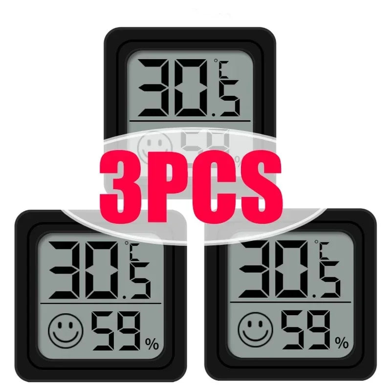 LCD Digital Thermometer Hygrometer - Indoor Temperature & Humidity Gauge Electronic Room Sensor Weather Station